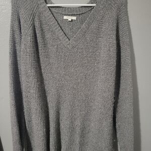 Women's Maurces Gray V-Neck Sweater